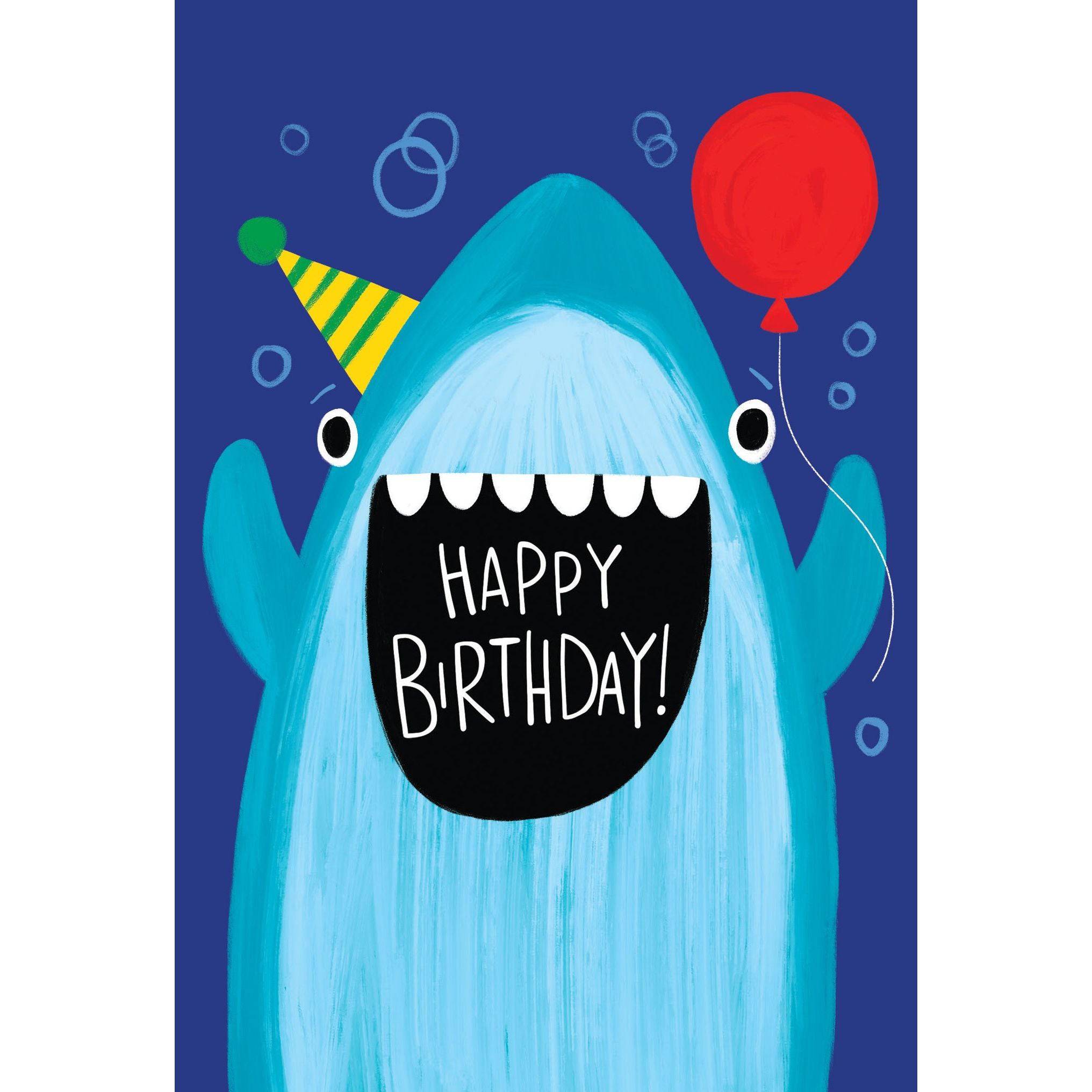 Pictura Jawsome Birthday Card featuring a fun shark design, perfect for celebrating birthdays with a playful, colorful theme.